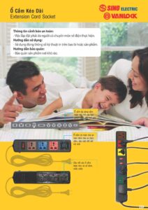 Bảng giá Ổ cắm đa năng dây kéo dài Sino