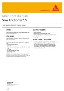 Tài liệu Sika AnchorFix® S