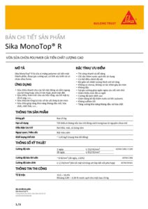 Tài Liệu Sika MonoTop® R