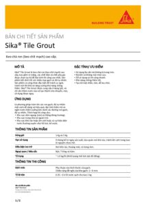 Tài liệu Sika® Tile Grout