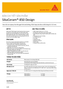Tài liệu SikaCeram®-850 Design