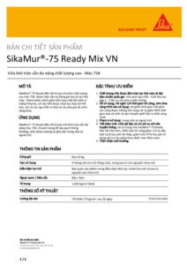 Tài liệu SikaMur®-75 Ready Mix VN