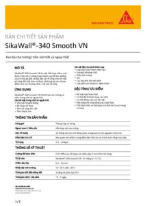 Tài liệu sản phẩm SikaWall®-340 Smooth VN