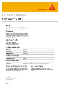 Tài liệu SikaWall®-720 E