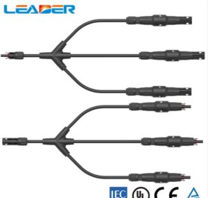 Dây bảng điều khiển năng lượng mặt trời Đầu nối nhánh 3 trong 1 Cầu chì Pv tích hợp